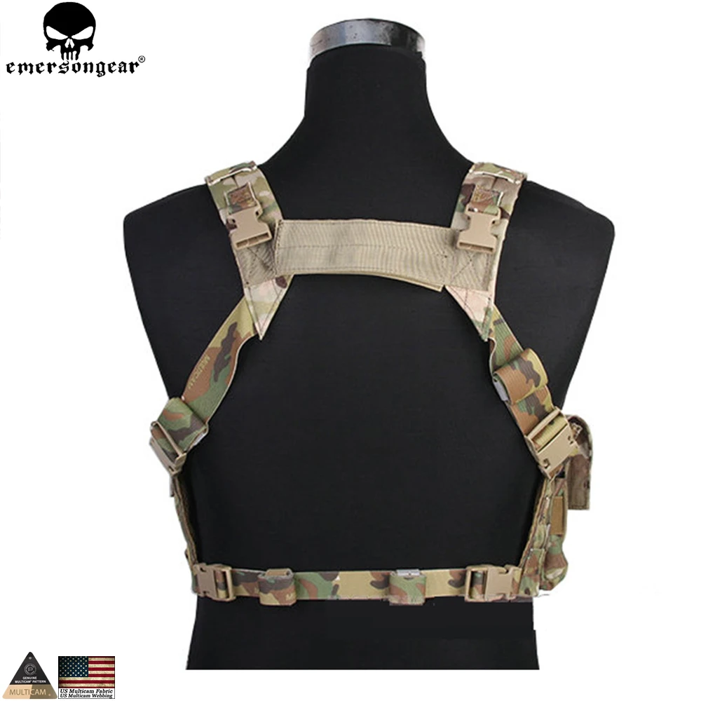 EMERSONGEAR LBT1961K Style 7.62 Tactical Chest Rig, Airsoft Combat Molle Vest, EM2978