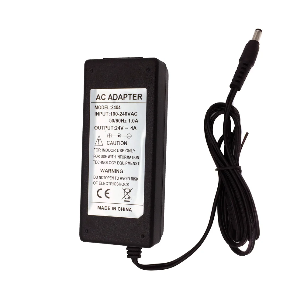 Unidad de fuente de alimentación LED de 24V, adaptador de corriente 2A 3A 4A 5A, 110V, 220V CA a 24 voltios CC para tira de luces LED CCTV, transformador UE, EE. UU., Reino Unido y AU