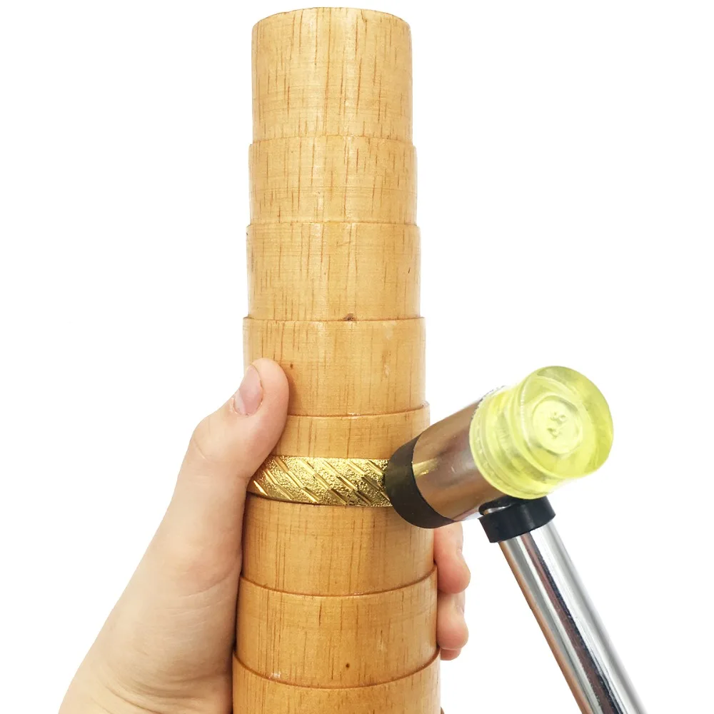 Wooden Step Bracelet Mandrel Sizer Adjust Bangle Sizing Wire Wrapping Tool Jewelry Making Tools