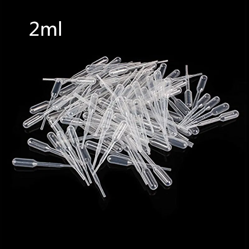 100PCS Practical 0.2 0.5 1 2 3 4ml Transparent Pipettes Disposable safe Plastic Eye Dropper Transfer Graduated Pipettes