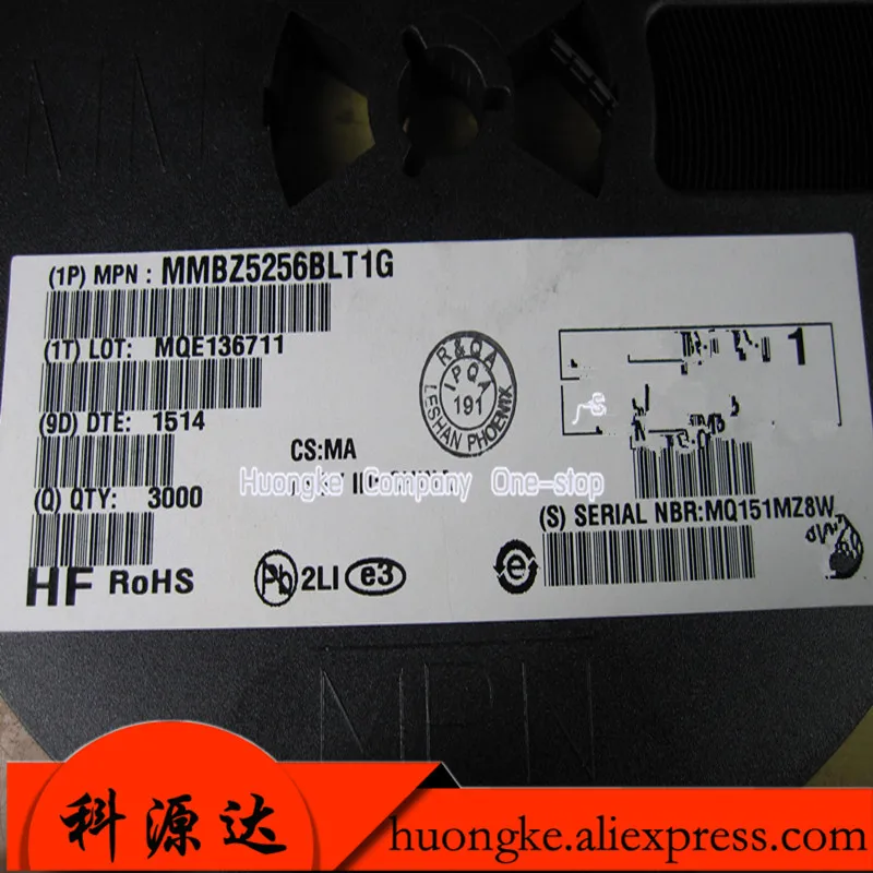 100pcs/lot MMBZ5256BLT1G silk screen 81G 30V regulated three-stage tube SOT-23 MMBZ5256BLT