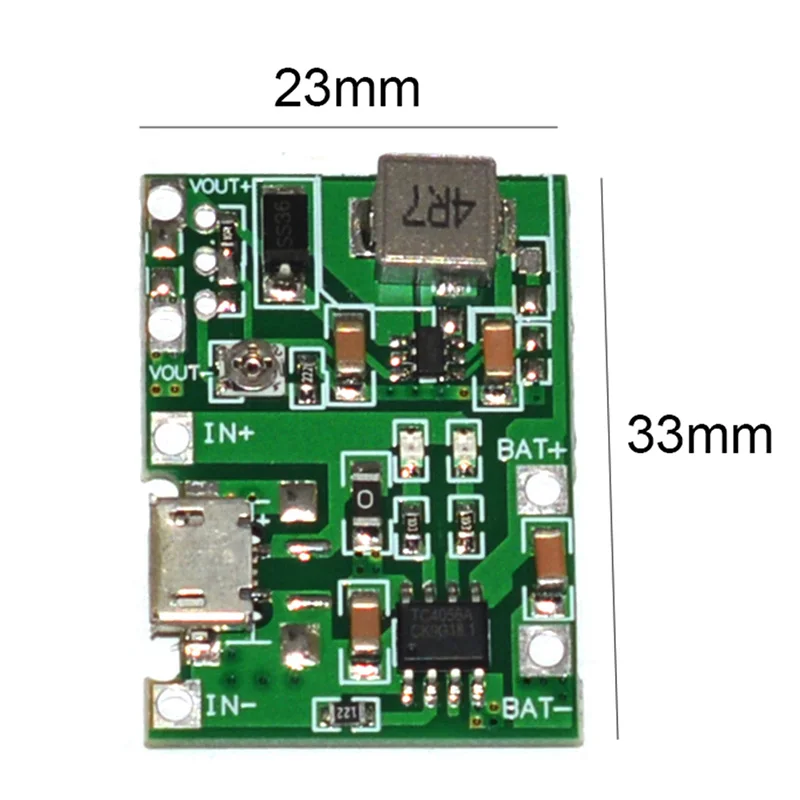 3.7V 9V 5V 2A Điều Chỉnh Bước Lên 18650 Pin Lithium Sạc Xả Module Tích Hợp Mới