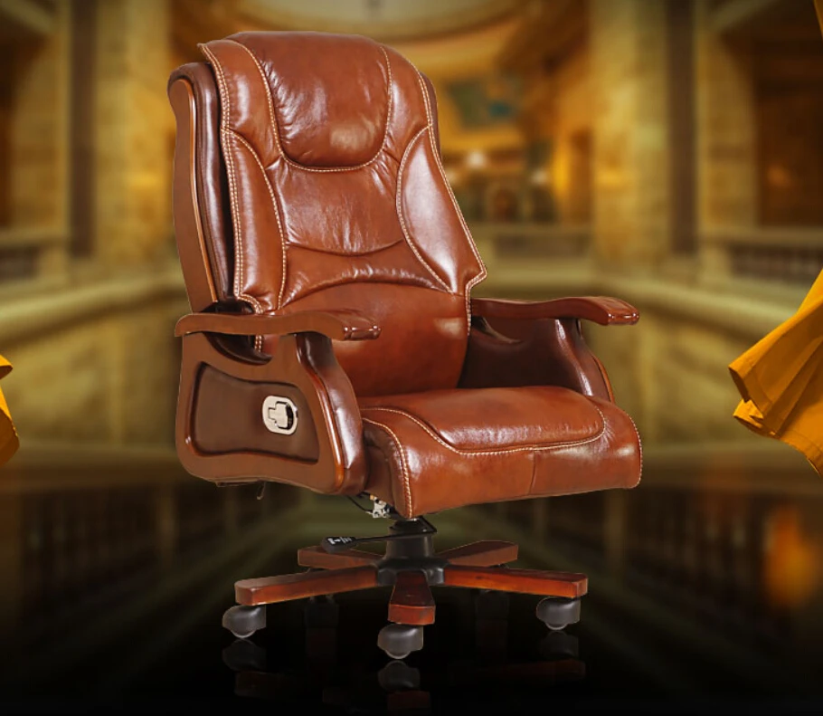 Boss chair. leather reclining massage chair .wood chair