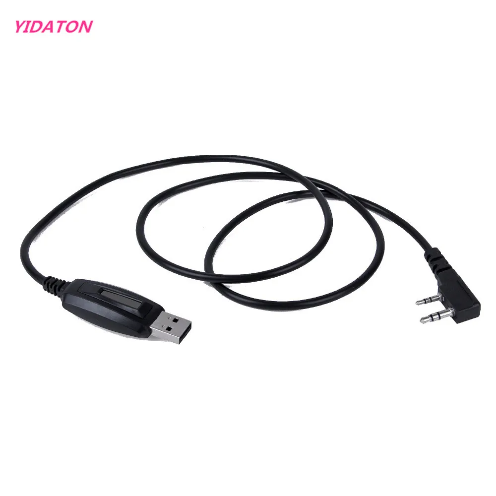 YIDATON 2 pin MD-380 USB Programming Cable for DMR Radio Retevis RT3 RT8 TYT MD-380 Digital Walkie Talkie radio