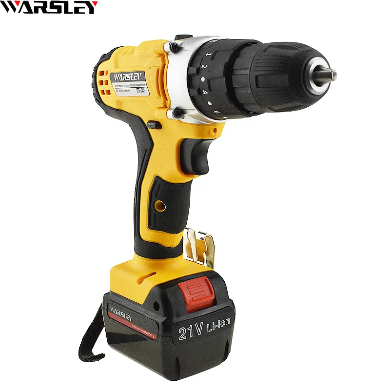 21v Lithium Battery Impact Home DIY Electric Screwdriver Power Tools Mini Cordless Drill +Woven Bag+Gift