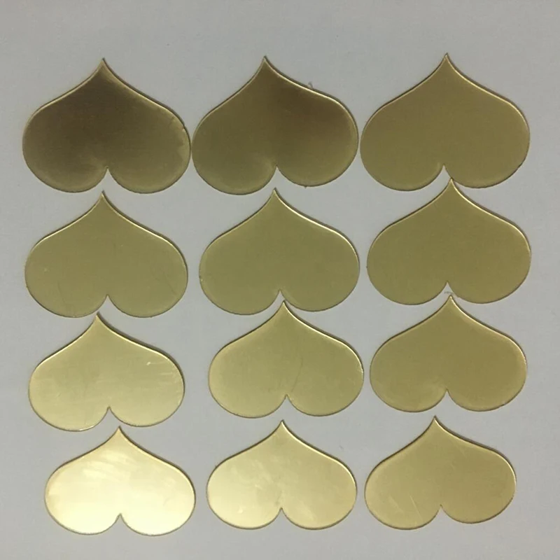 50 Stück/Set 4*5cm Acryl-Spiegeloberfläche Herzförmiger Wandaufkleber für Kinderzimmer Hochzeitsdekoration Wandtattoo Liebe DIY Kunst Wandbild – Detail 29