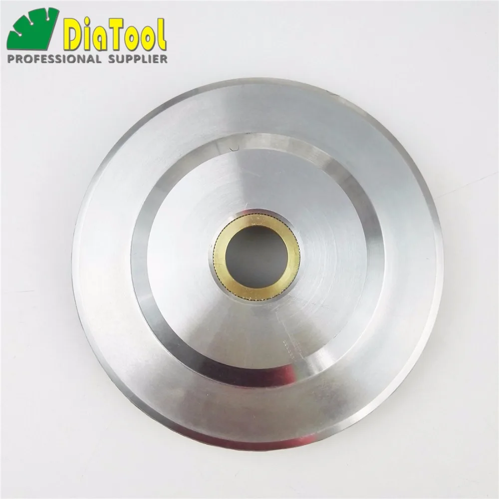 DIATOOL 4 inch/100mm Diamond Turbo Row Grinding Cup Wheel, Aluminum Base Grit 30/40#, Bore 22.23mm Grinding Disc Diamond Wheel