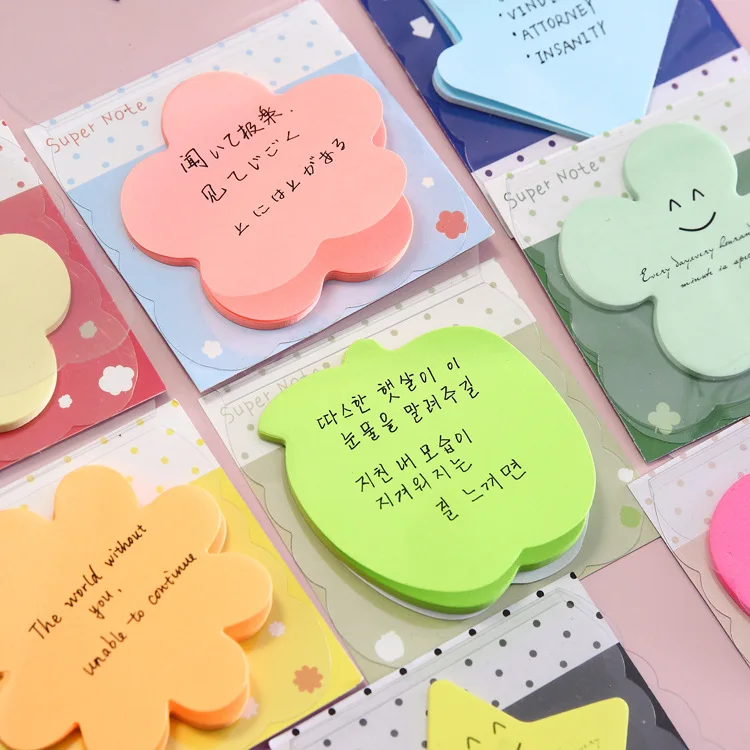 memo pad Note book Korean stationery sticker lovely candy color sticker N note this post school office supplies