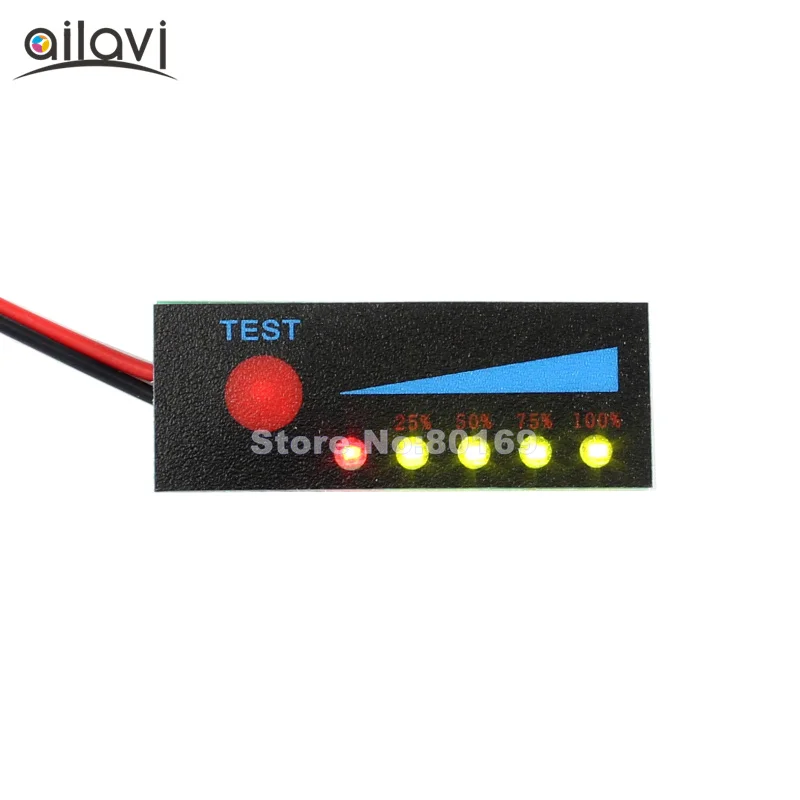 10pcs/lot 1S 3.7V Lithium Polymer Battery Tester LED Indicator Remaining Power Percentage Smart Battery Display Board