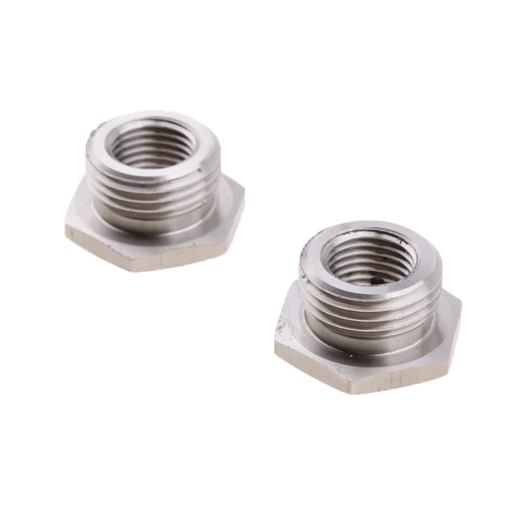 2 stück Edelstahl Reduzieren O2 Sensor Port Bungs Stecker Adapter 18mm Bis 12mm Für Harley