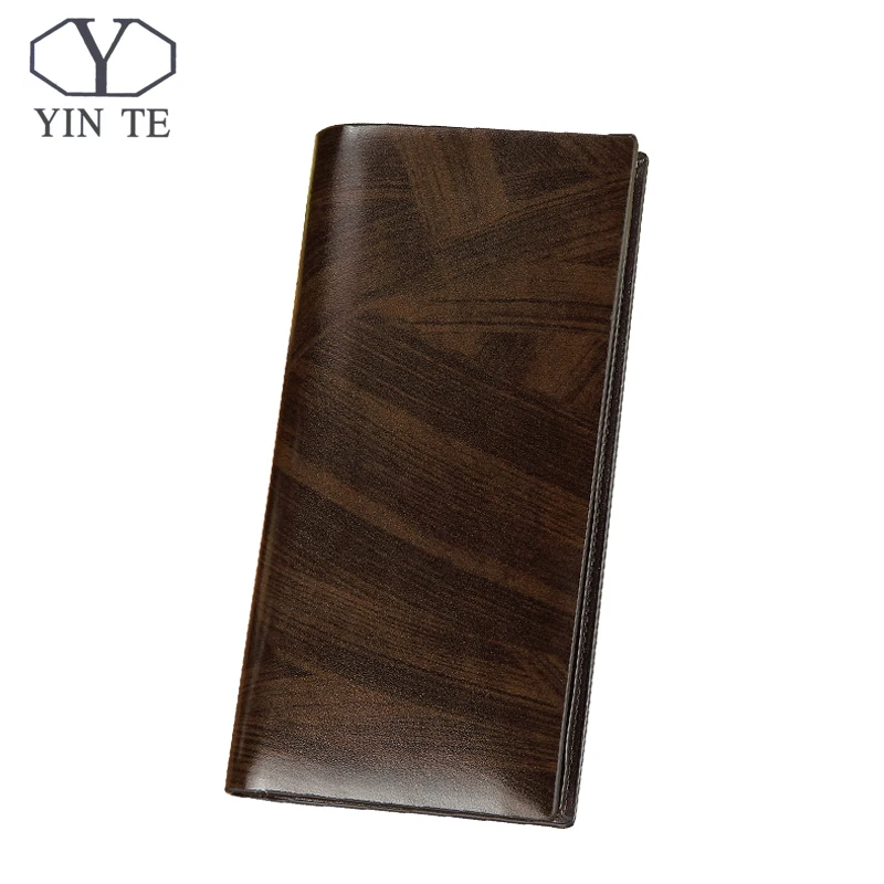 

YINTE Fashion Wallet Leather Men Wallet Long Brown Bag Men Purse High Quality Male Card Holder Wallet Portfolio W8841A