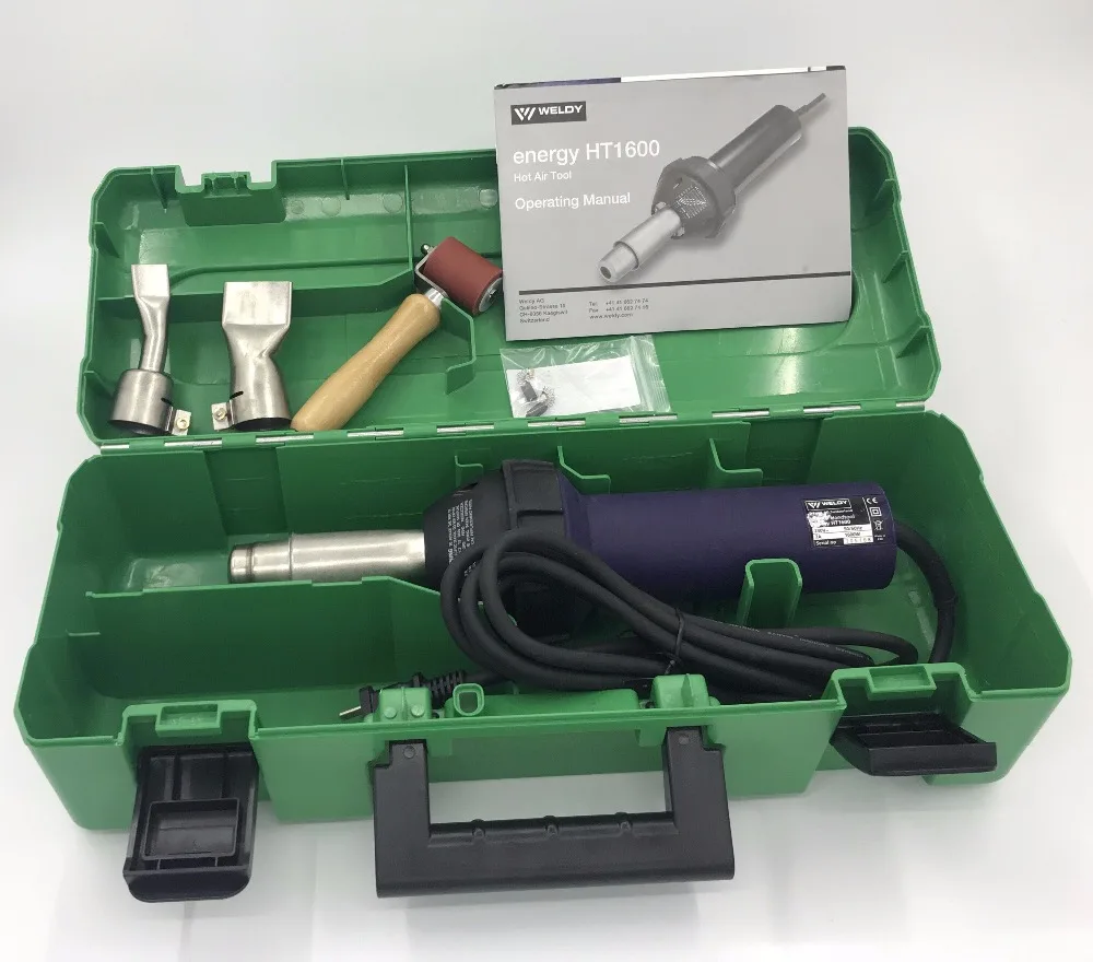 WELDY 1600W pistola ad aria calda pistola riscaldante pistola per saldatura in plastica dalla tecnologia svizzera e ingegneria saldatura di membrane