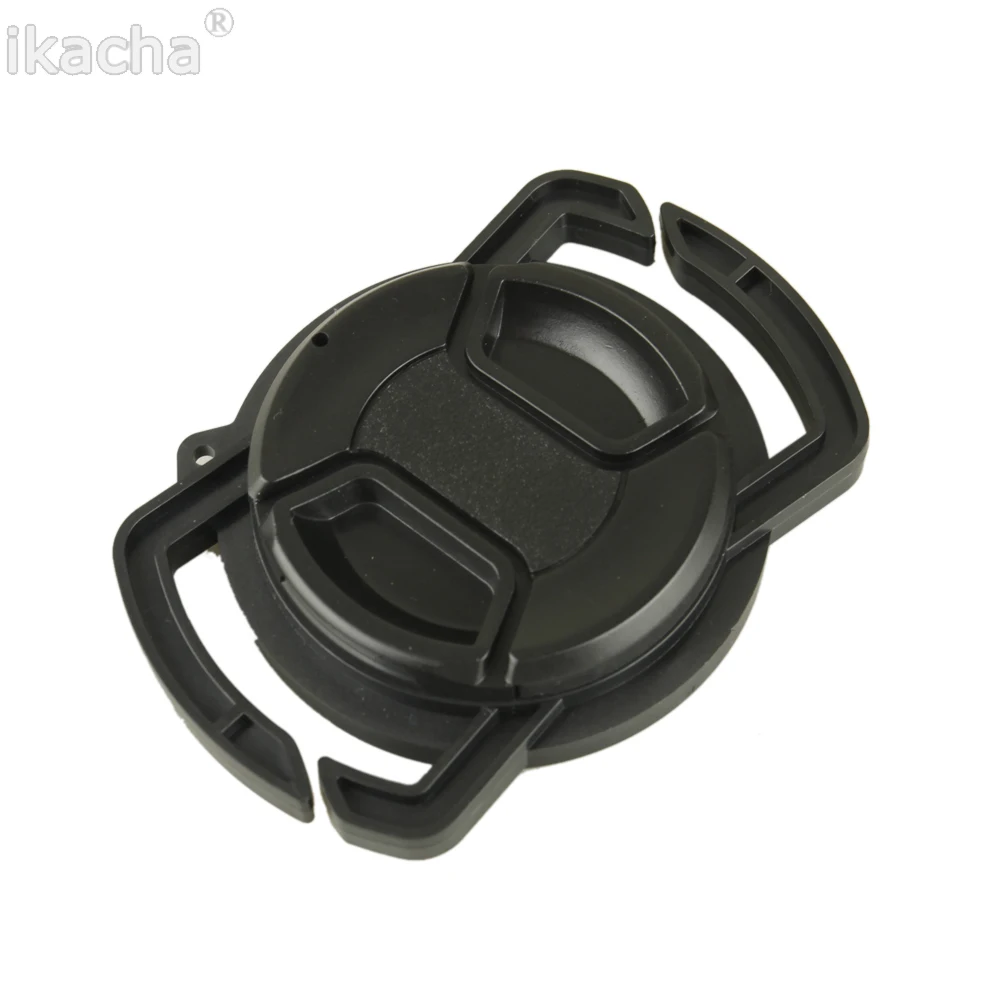 2 in 1 Universal 40.5 43 49 52 55 58 62 67 72 77 82mm Lens Cap + Lens Cap Buckle Protection Cover Lens Cover For All Camera