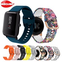 New Silicone Band For Xiaomi Huami Amazfit Bip Lite Strap Belt For Samsung Galaxy Watch 42mm/Active Smartwatch Bracelet Wrist