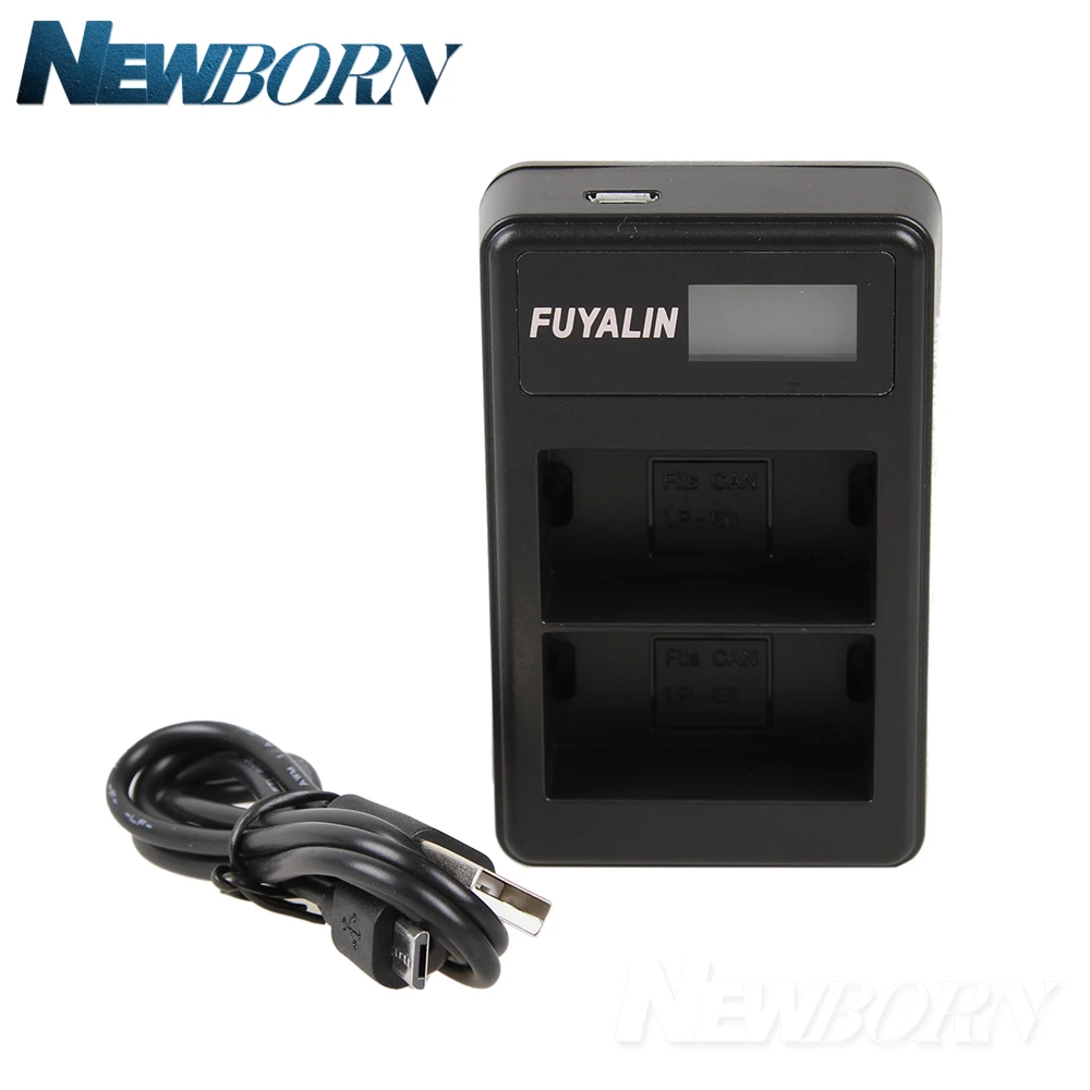 Cargador de batería Dual LPE17 LP-E17, USB, LCD, para Canon, EOS, M3, M5, 760D, 750D, 800D, 77D, Rebel, T6i, T6s, T7i, cámara DSLR