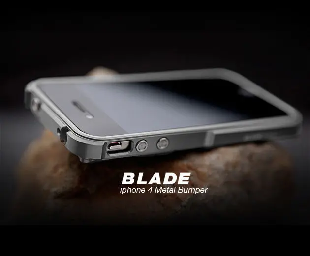 

TX Blade case For iPhone4 capa fundas Aluminum Bumper frame For iPhone 4 4G 4S metal Bumper + screwdriver + 2 Film +1 Box