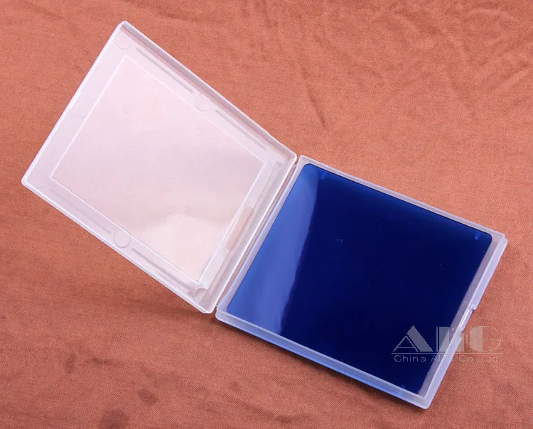 10ピースカメラレンズフィルター収納ボックス半透明バッグケース(100x84ミリメートル)のはめあいスクエアレンズグラデーションカラーフィルター