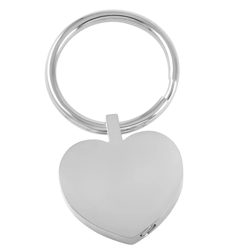 

MJK2012 Plain Heart Cremation Jewelry Keepsake Memorial Pet Ashes Urn Key Chain