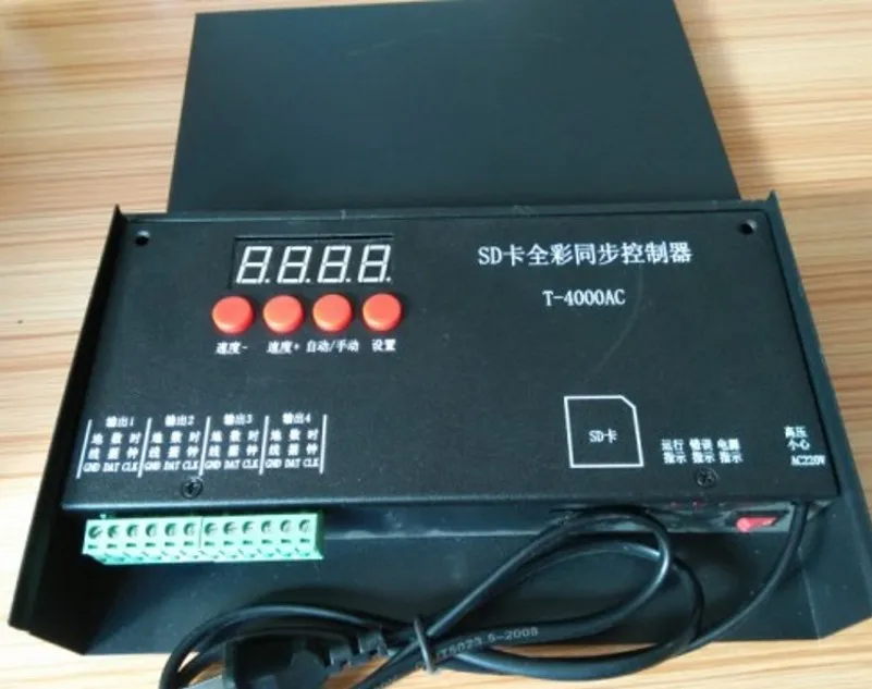 T-1000 T-4000 T-8000 SD Card RGB Led controller WS2801 WS2811 SK6812 WS2812B LPD6803 Programmable Pixel Controller