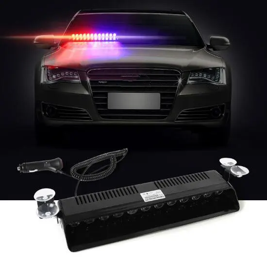 Bright 12W Led car Windshield warning light,emergency dash light,police strobe lights,flashing lamp