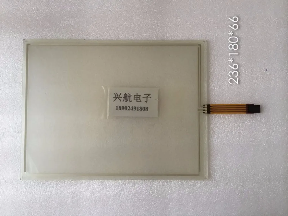 

original New Brand new genuine 4-wire resistance 236 * 180 line length 66 IPC touch screen glass display panel