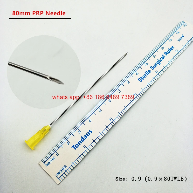 50pcs 0.9 * 80mm long needle, syringe cap, luer lock to luock transformer in sterile packing for aethestic, plastic surgey, spa