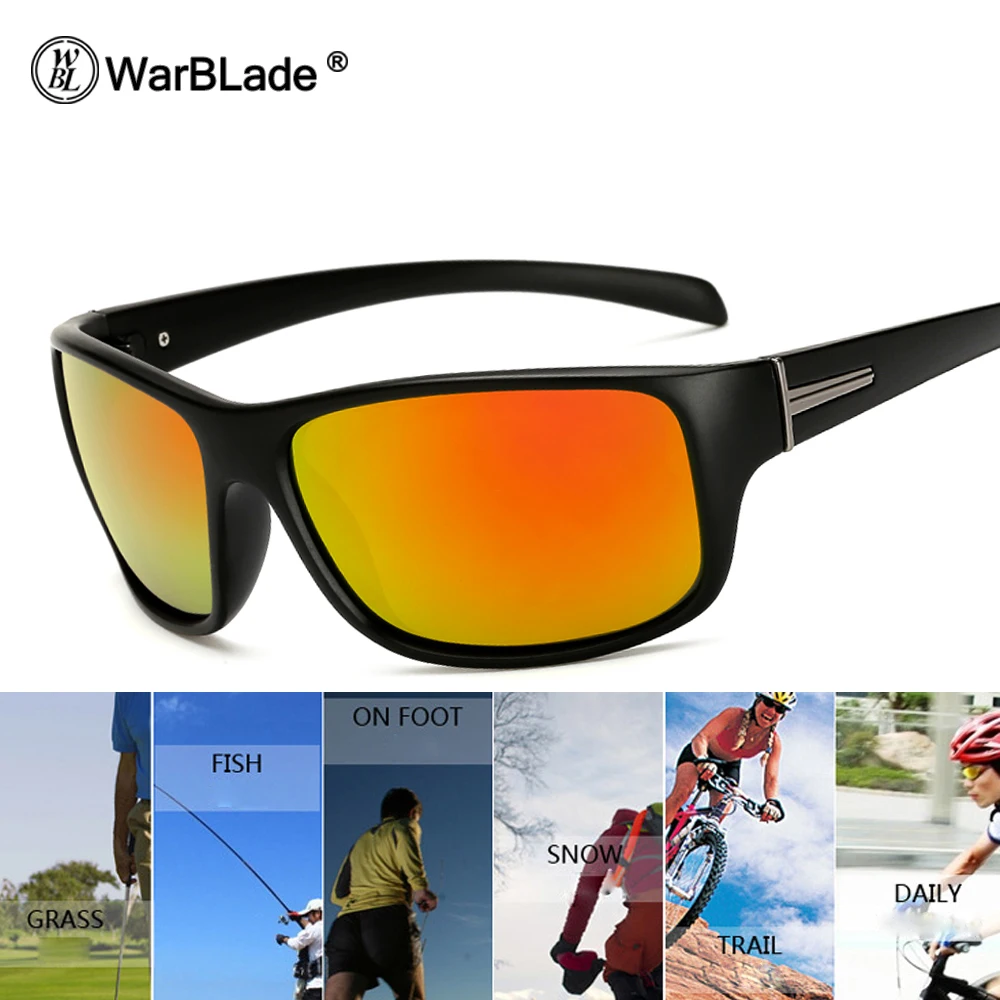 

WarBLade 2018 New Brand Design Sunglasses Men Polarized Women Fashion Eye Protection UV400 Black Square Sun Glasses Gafas