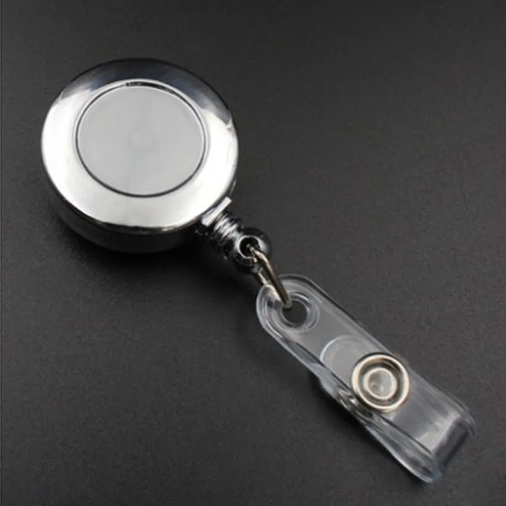 

1 шт., серебряный выдвижной брелок для ключей, зажим для ремня