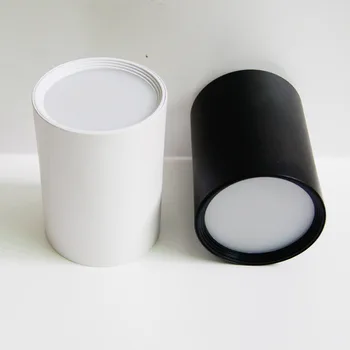 Dimmbares oberflächenmontiertes Decken-Downlight 5W 7W 9W 12W 15W 18W 21W 24W AC85-265V Lampe COB LED-Spotlicht mit Treiber