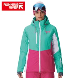 RUNNING RIVER Brand Women Ski Jacket 4 Colors Size S -3XL Waterproof Ski Snow Jacket Women Winter Outdoor Sports Coat #A7000