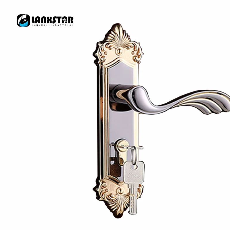 

Manufacturers Supply Top Zinc Alloy Handle Lock Selected Materials and Durable Quality Silent Lockset Wood Door Locks