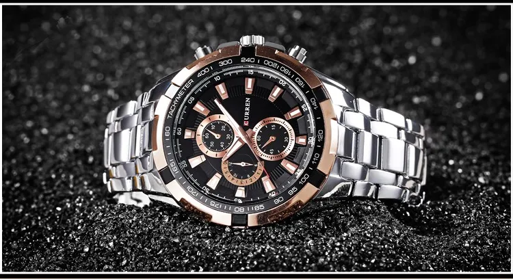 2022CURREN Top Marke Quarzuhr Männer Wasserdichte Sport Military Armbanduhr Männer Business Edelstahl Männliche Uhr Reloj Hombre – Detail 18