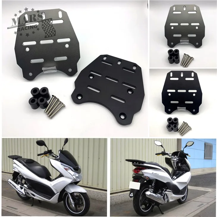 Motorcycle CNC Aluminum Alloy Rear Luggage Rack Cargo Holder Shelf Fit For Honda PCX 125 PCX 150 2014-2019 PCX120 PCX150 14' 19‘