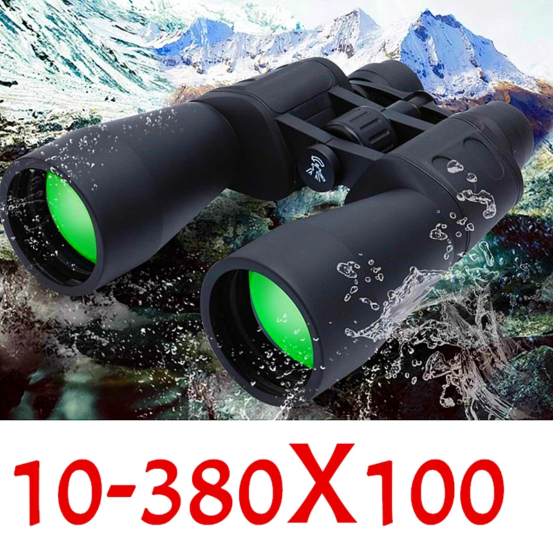 Professional 10-380*100 Telescope Range Zoom Travel HD Powerful Binoculars Camp Hiking Ultra Clear Light Night Vision Telescope