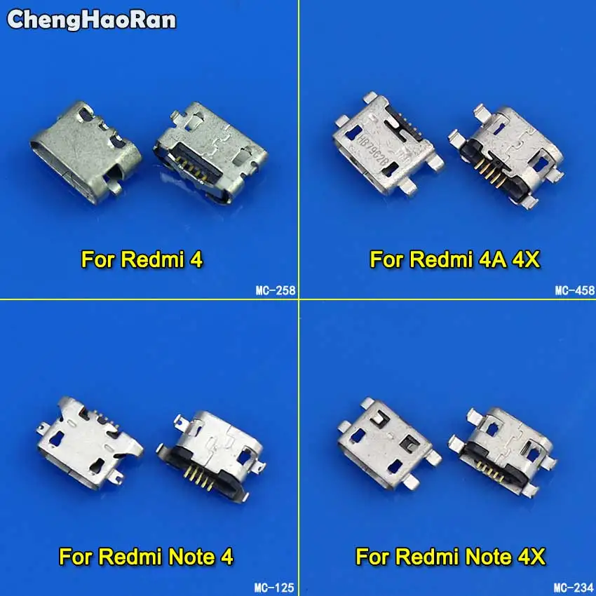 

ChengHaoRan 10pcs Mini Micro USB Charge Charging Dock Port Connector Socket Power Plug Jack For Xiaomi Redmi 4 4A 4X Note 4 4X