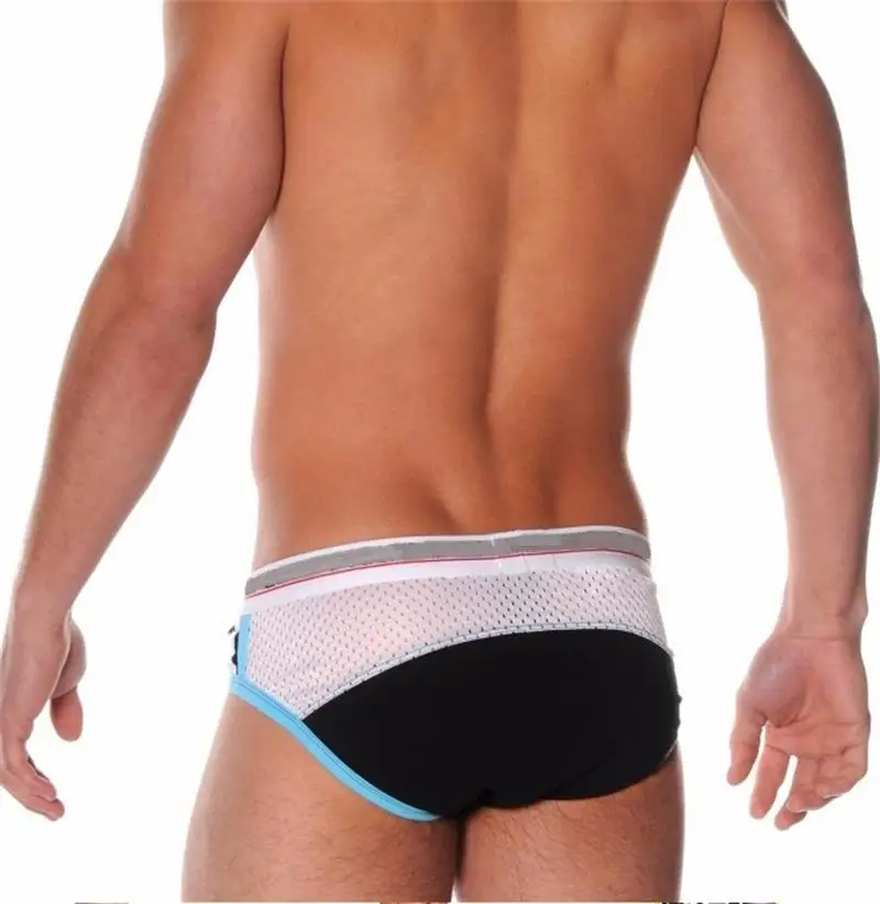 New Hot Sale Men\'s Quick-drying Breathable Mesh Briefs Free Shipping