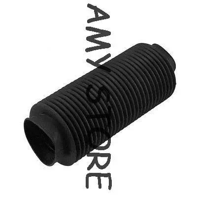 50mm Inner Dia Black Rubber Corrugated Sleeve Flexible Moulded Bellows Max Length 500mm 50x500x70mm