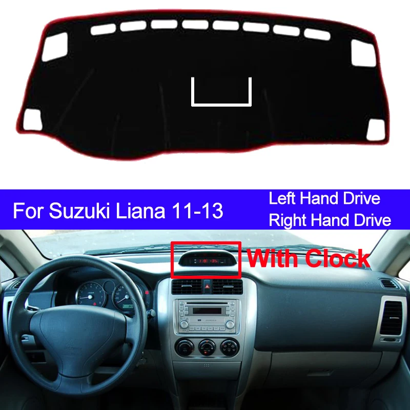 Pokrowiec na deskę rozdzielczą do Suzuki Liana 2011 2012 2013 z zegarem Dashmat Pad Carpet Dash Board Sun Shade Auto Car Styling