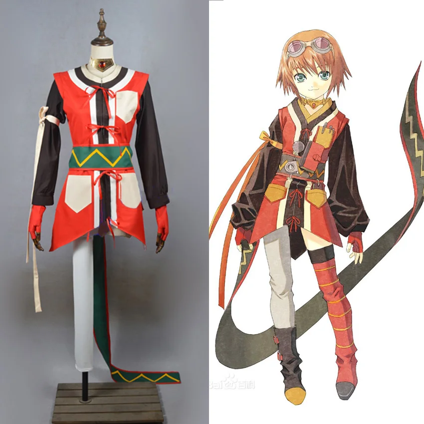 

Tales of Vesperia Rita Mordio Cosplay Costumes Custom Made