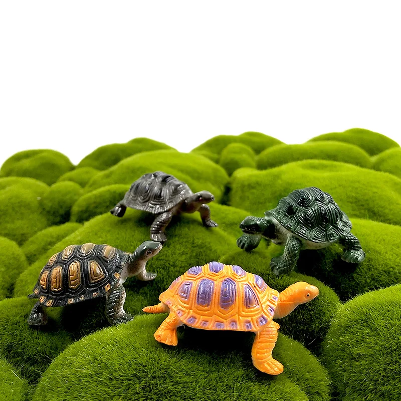 12pcs Simulation Sea turtle Tortoise Reptile animal model Lifelike action figure home decor Gift For Kids toys children boys gir