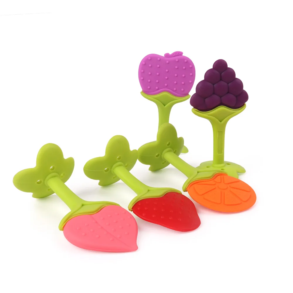 TYRY.HU 1pc Baby Silicone Beads Fruit Shape Food Grad Baby Silicone Teething Toys DIY Accessories Teething Necklace Pendant