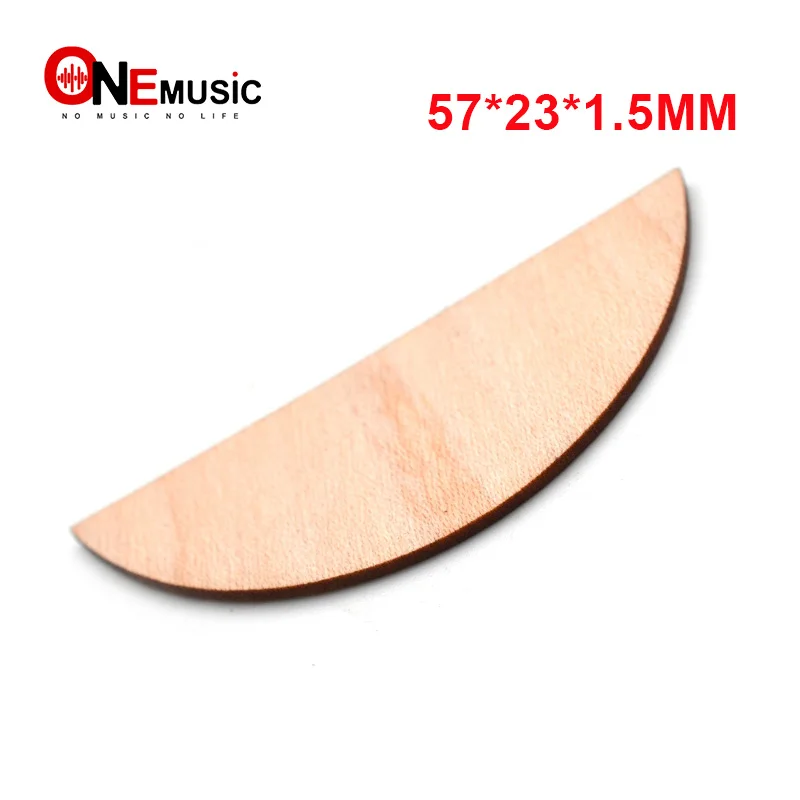 1pcs Semicircle Shape Maple Acoustic Guitar Neck End Heel Cover Guitar Heel Cover Plate Shell for Guitar Luthier Material