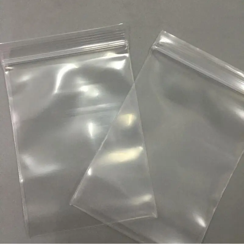 Thick Transparent Zip Lock Plastic Bag Zipper Self Sealing Ziplock Zip Zipped Lock Reclosable Poly Bag Food Gift Packaging Bags