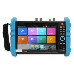 Wanglu IP HD CCTV 테스터 모니터, 아날로그 AHD TVI CVI SDI 카메라 테스터, 8K 8MP 와이파이 POE 48V 출력, 7 인치