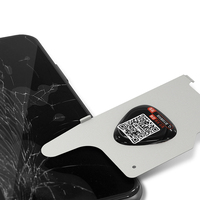 5Pcs QIANLI 3D Dismantling Ultrathin steel sheet LCD screen Pry Slice Shave Black Glue Metal Card for IPHONE HUAWEI Android