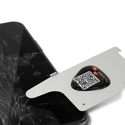 5Pcs QIANLI 3D Dismantling Ultrathin steel sheet LCD screen Pry Slice Shave Black Glue Metal Card for IPHONE HUAWEI Android