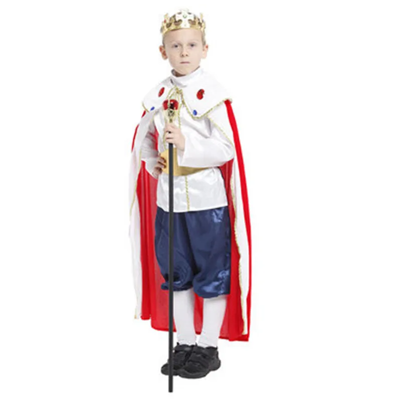 Kids Boys Arab King Prince Costume for Halloween Christmas Carnival New Year Fancy Dress Children Cosplay Clothes