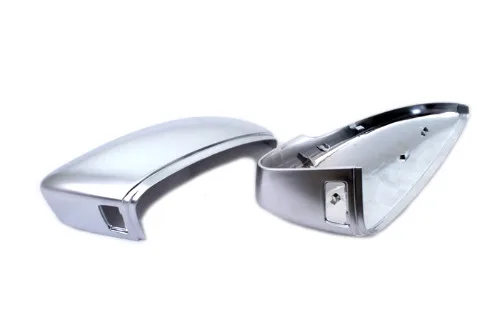 

R Line Style Silver Matt Chrome Side Mirror Cap Replacement (Lane Assist) FOR VW Passat B7 / CC