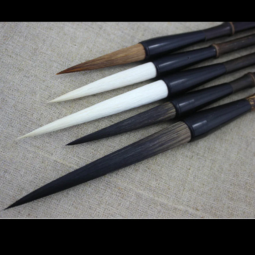 5 pcs/pack Chinese Calligraphy Brushes Pen Painting Supply Stationary