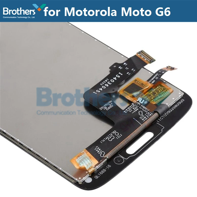 Layar LCD untuk Motorola Moto G6 layar LCD untuk Motorola G6 xt1923 layar sentuh perakitan LCD pengganti Digitizer diuji